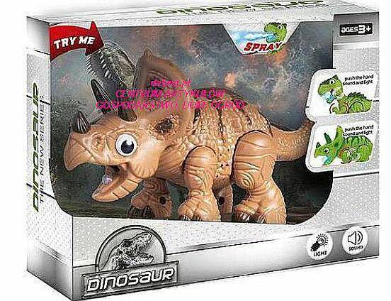 Dinozaur TRICERATOPS plast.s.dźw.kart