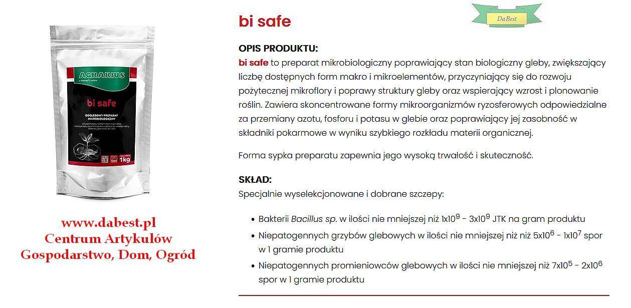 Bi Safe 1kg preparat mikrobiologiczny