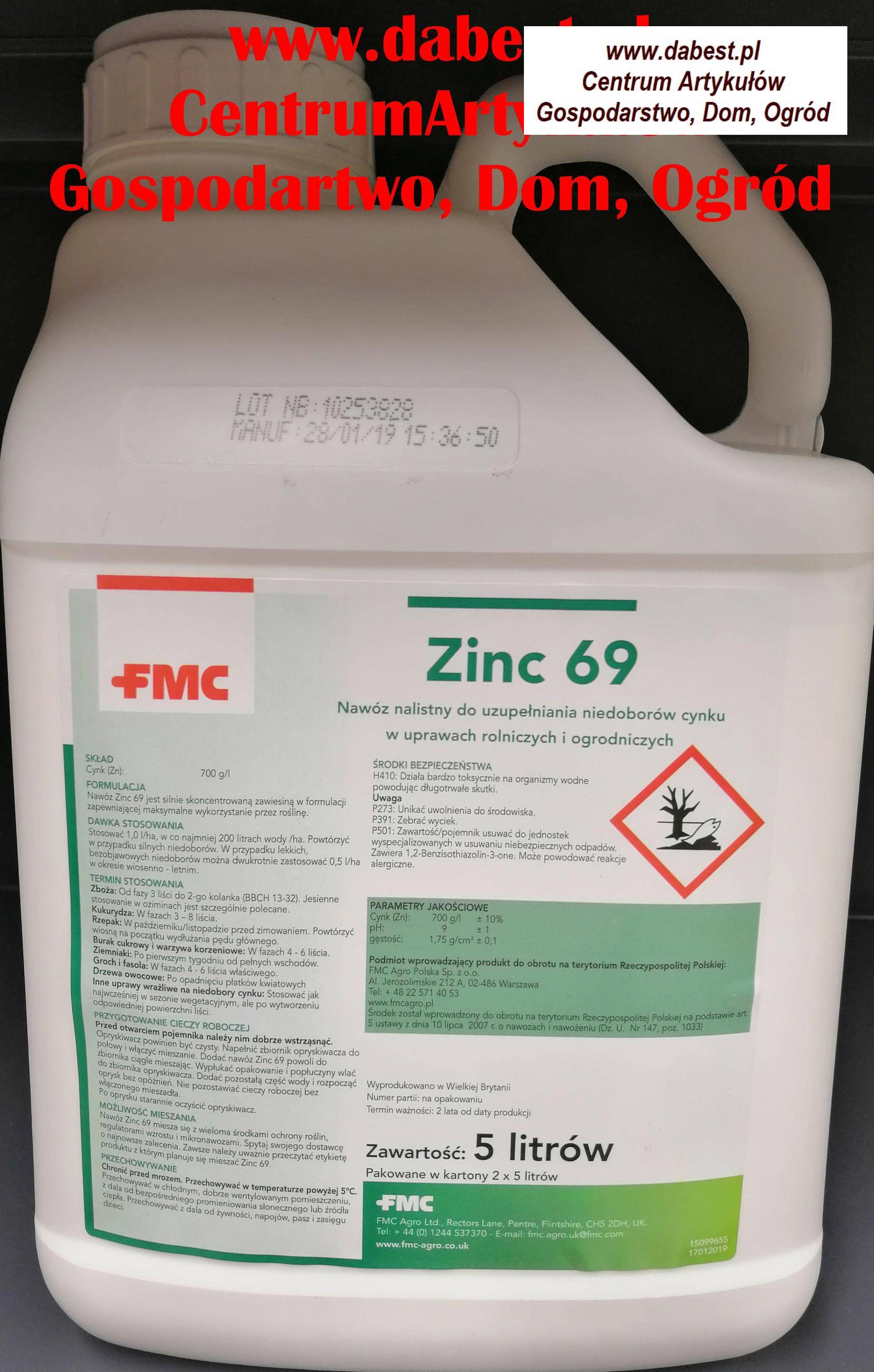 FMC Zinc 69    op.5L cynkowy nawóz