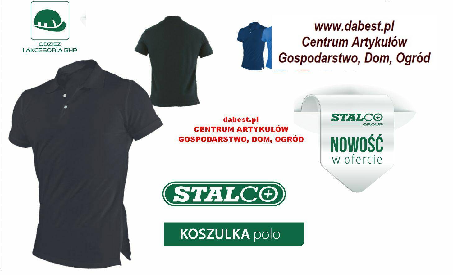 STALCO Koszulka Polo GARU czarna XL