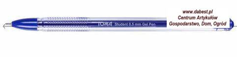 Długopis żelowy student-niebieski,