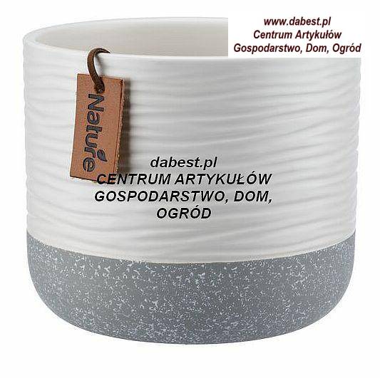 Osłonka ceramiczna PEONY 16 Biały 25039