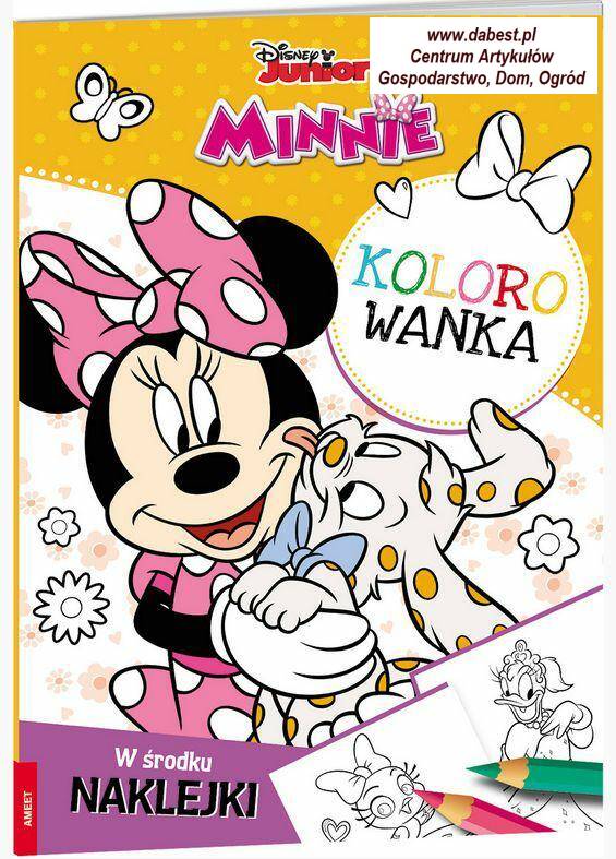 Książka Disney kolorowanka z naklejkami