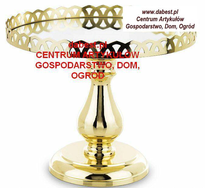 142292 Patera dekoracyjna złota śr.26cm