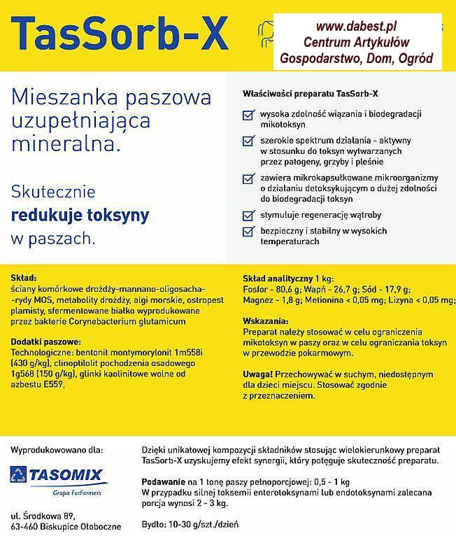 Tasomix - MPU Tasovit TasSorb-X  op.25kg