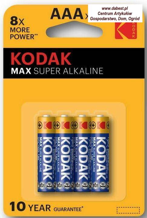 KODAK Bateria max  R3 - 4szt., 10 lat
