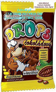 Drops dla psa czekoladowy 75g z lecytyną