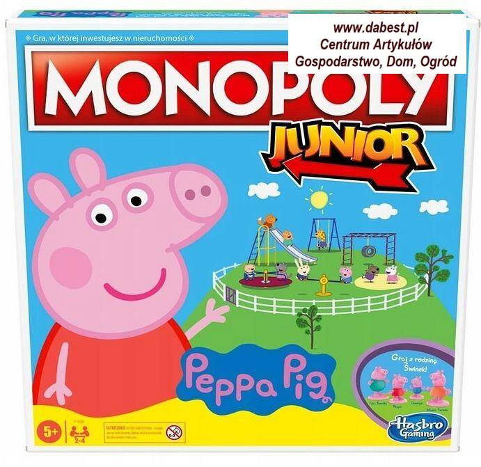 Gra monopoly junior Świnka Peppa, gra