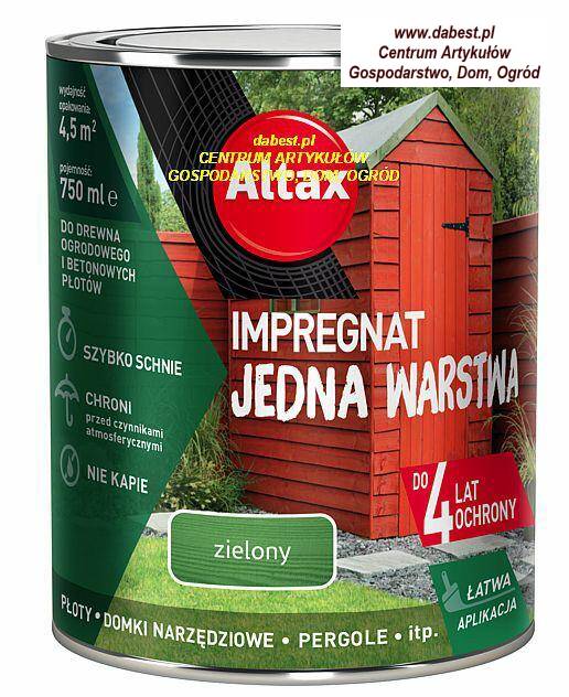 ALTAX Impregnat jedna warst.ZIELONY 0,75