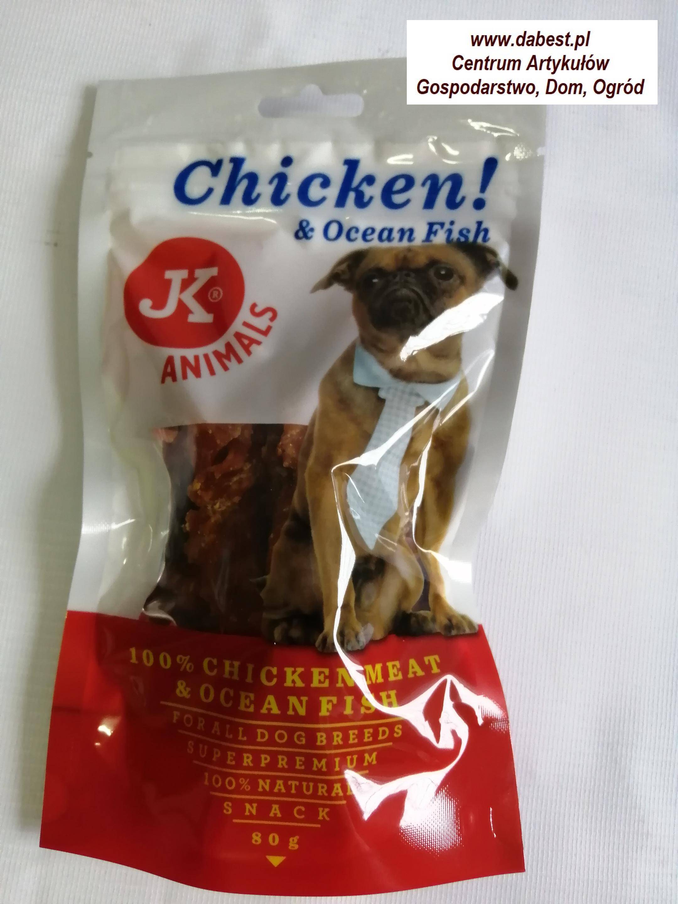 JK-Meat Snack 100% chick+wrap+fish 80 g