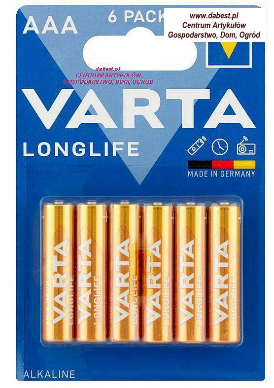 Baterie VARTA LR3 alkaiczna-6szt.LONGLIF