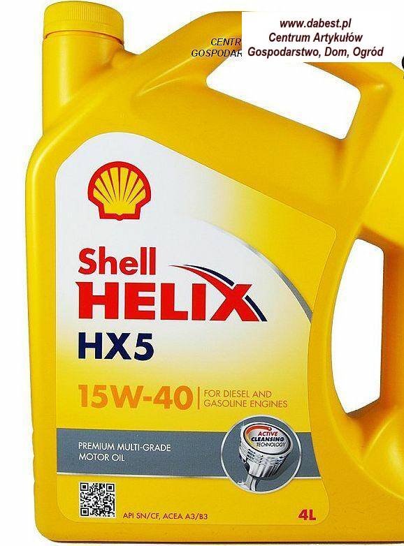 Shell Helix Hx5  15W/40 4L ( mineralny)
