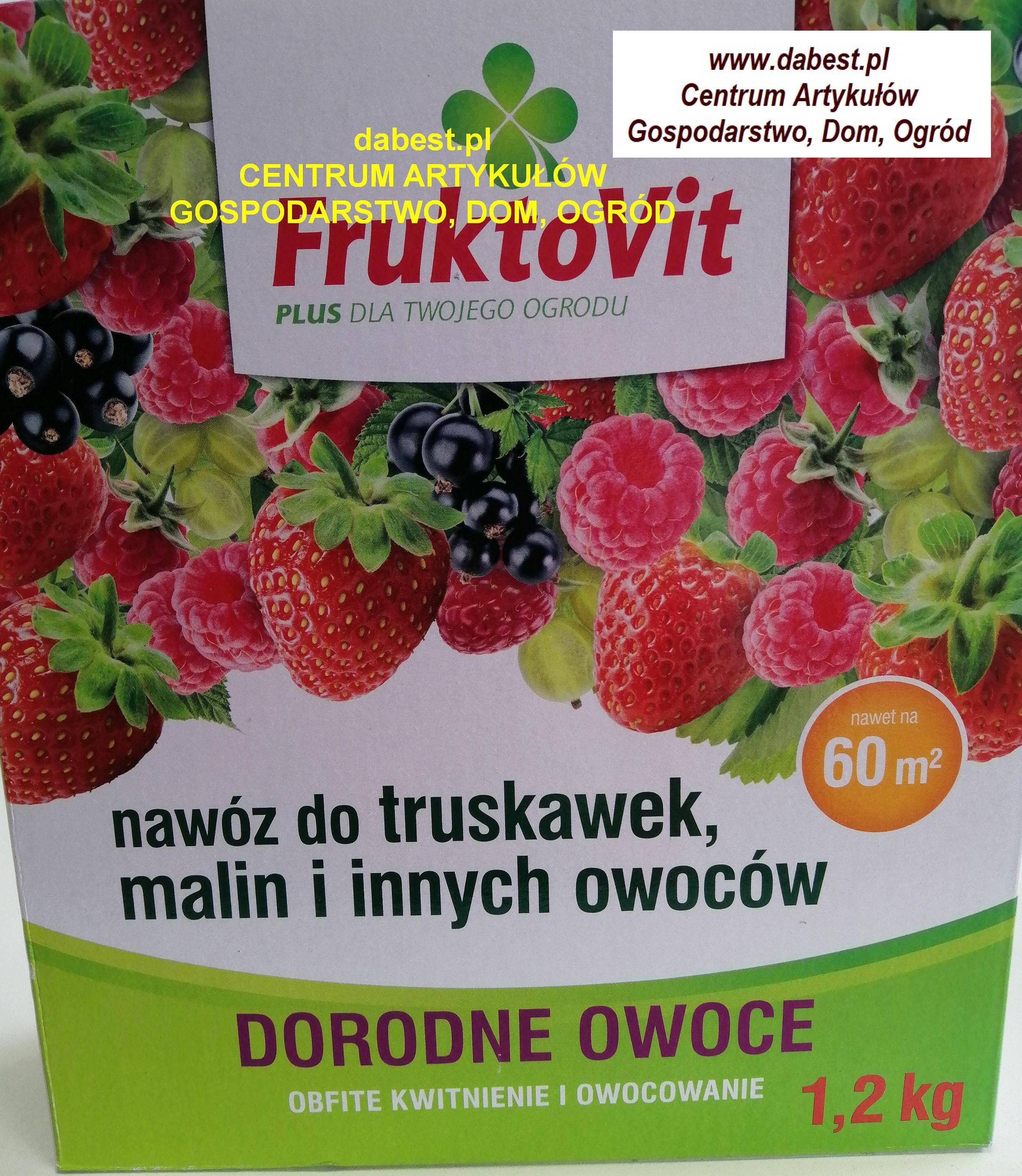 FRUKTOVIT PLUS truskawka i malina 1,2kg