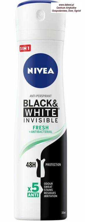 NIVEA Dezodorant Biały 150ml FRESH, 48