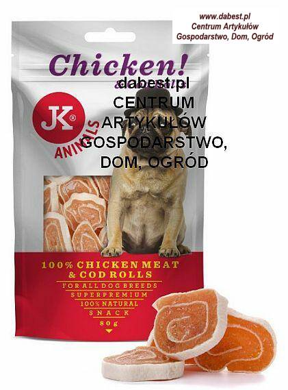 JK-Meat Snack 100%Chick&Cod 80g dla psa