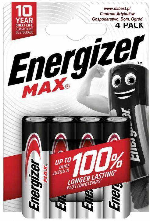 ENERGIZER Bateria MAX  AA R6 4szt ECO,