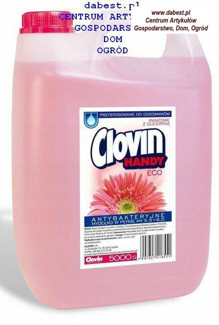 Mydło w płynie CLOVIN 5L  ECO kwiatowe z