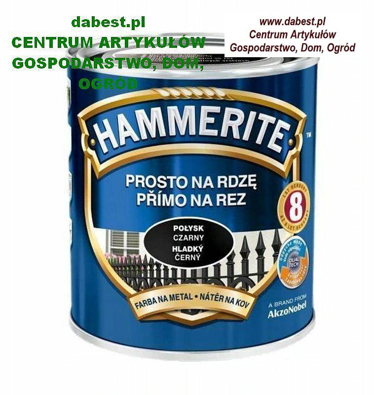 Hammerite 0,7L  połysk CZARNY