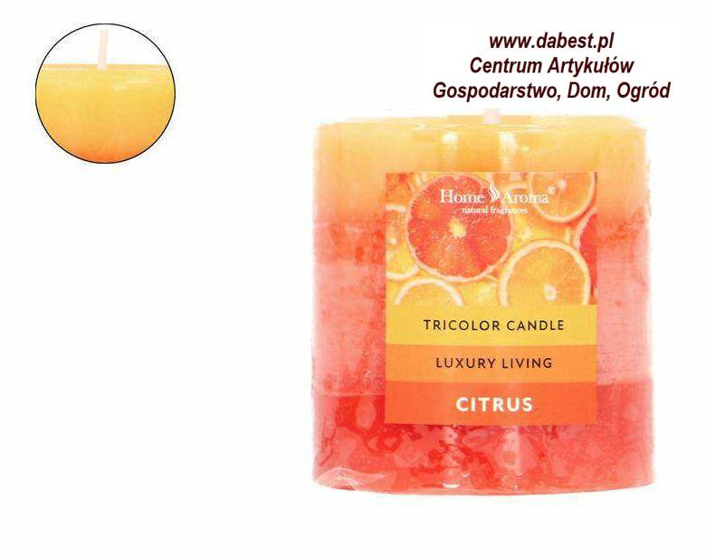 Świeca zapachowa Citrus 240 gram,