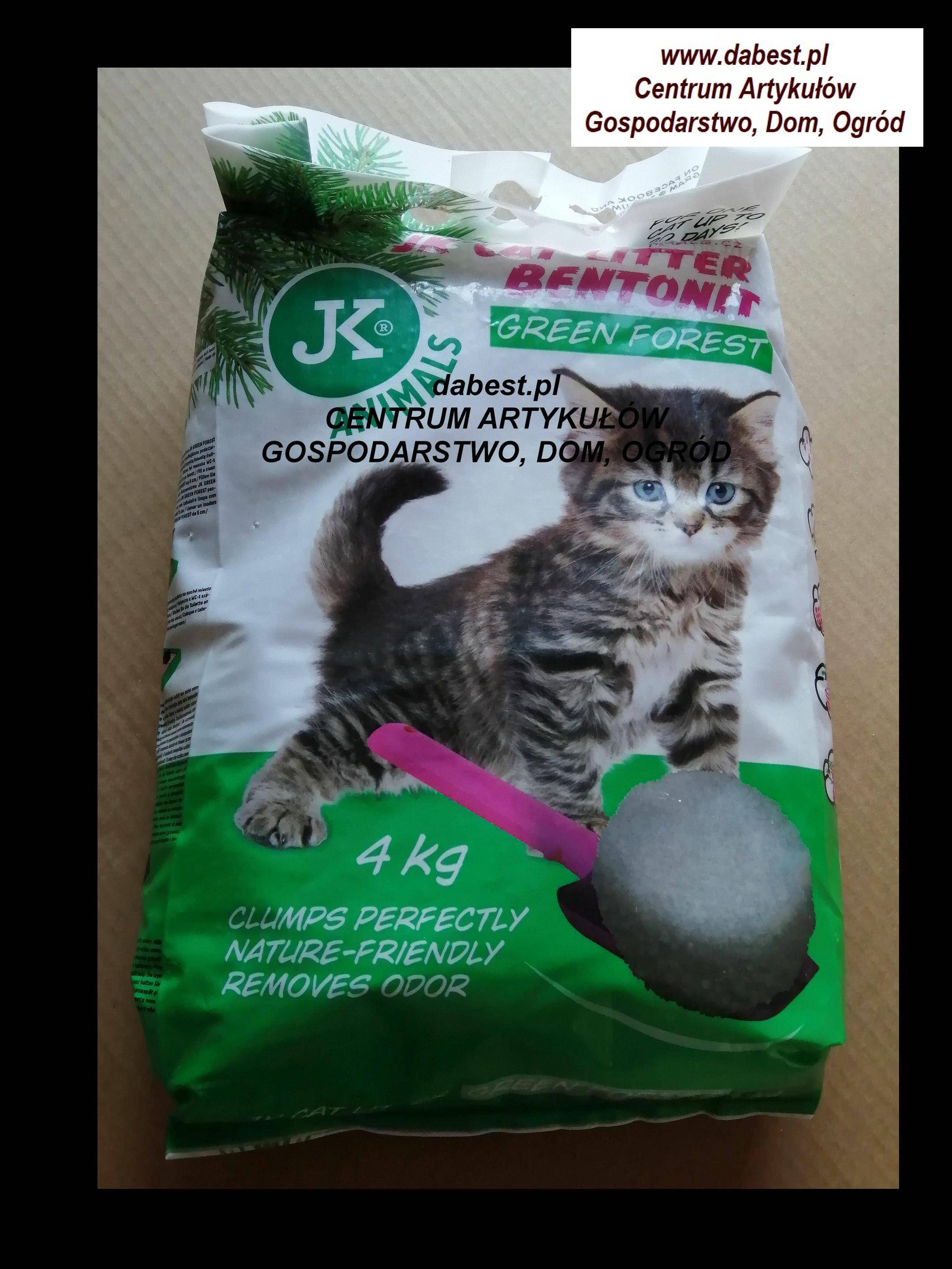 JK-Cat litter zielony las 4kg żwirek/kot