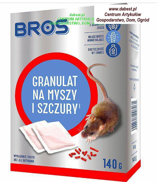 Bros granulat na myszy i szczury 140g
