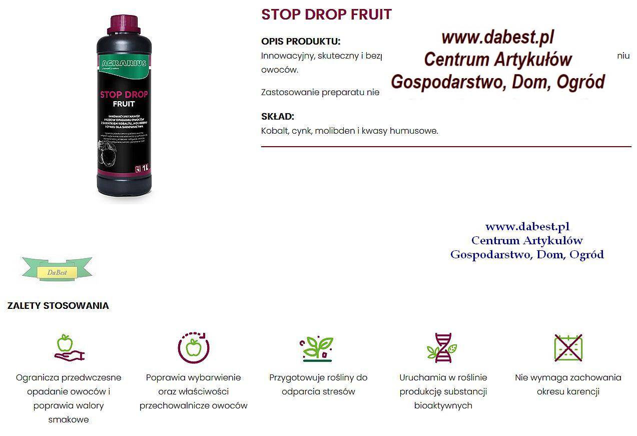 Stop Drop FRUIT 1L - zapobiega opadaniu