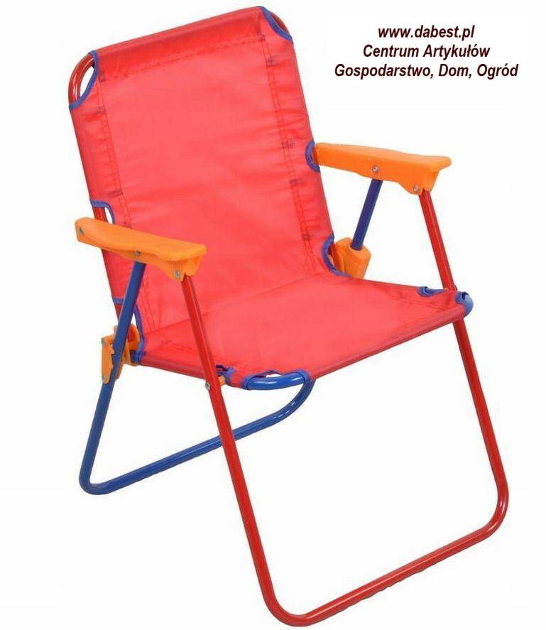 Krzesło składane OLA-czerwone, kolorowy