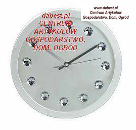 Zegar ścienny 30x4cm, metalowa obudowa