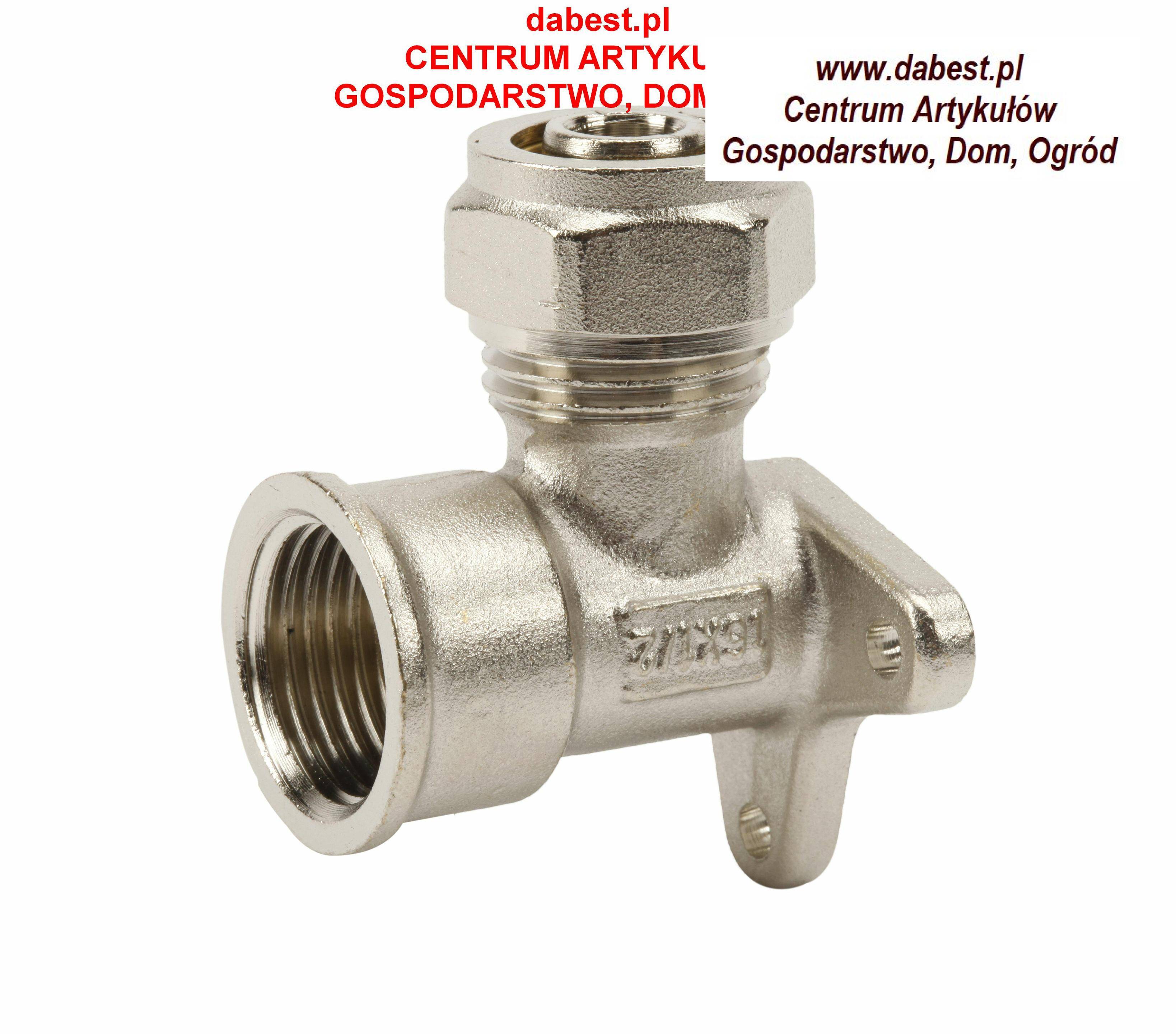 PEX kolano GW z uszkami 16x1/2 do