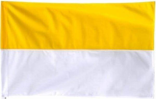 FLAGA KOŚCIELNA ŻÓŁTO BIAŁA (Zdjęcie 1)