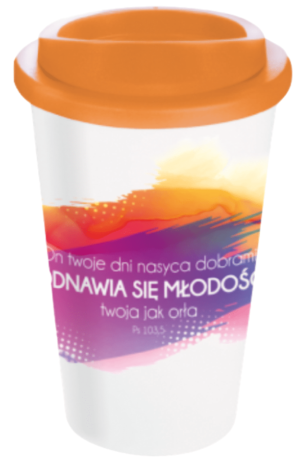 KUBEK TERMICZNY POMARAŃCZOWY ON TWOJE