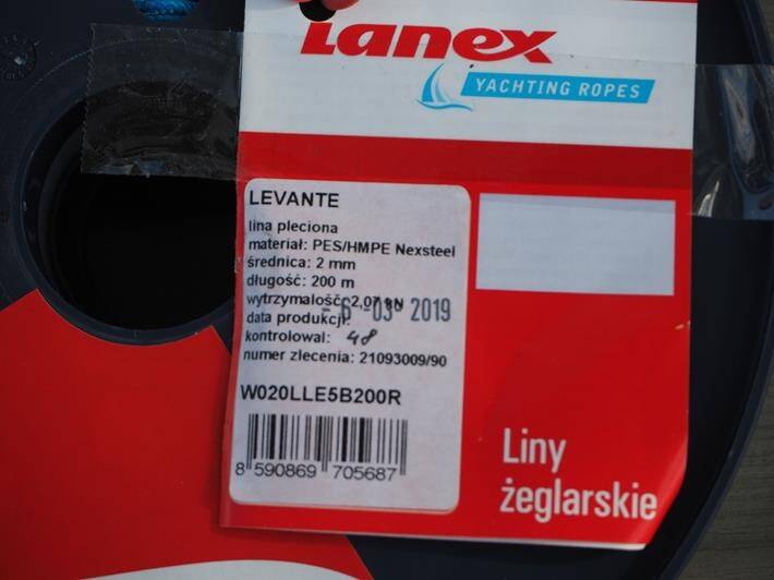 Lina Levante 2mm ( niebieska) (Zdjęcie 4)