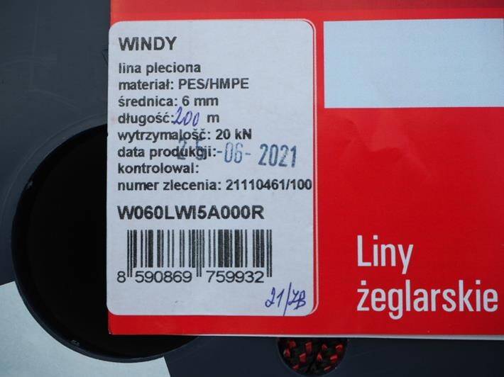 Lina Windy 6mm (czerwona/czarna) (Zdjęcie 2)