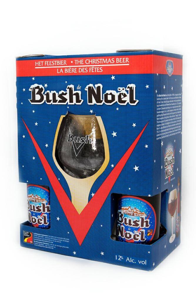 Zestaw Bush Noel (4x 330 ml + szkło) (Zdjęcie 1)
