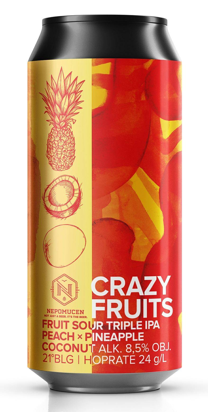 Nepomucen Crazy Fruits 500 ml (puszka) (Zdjęcie 1)