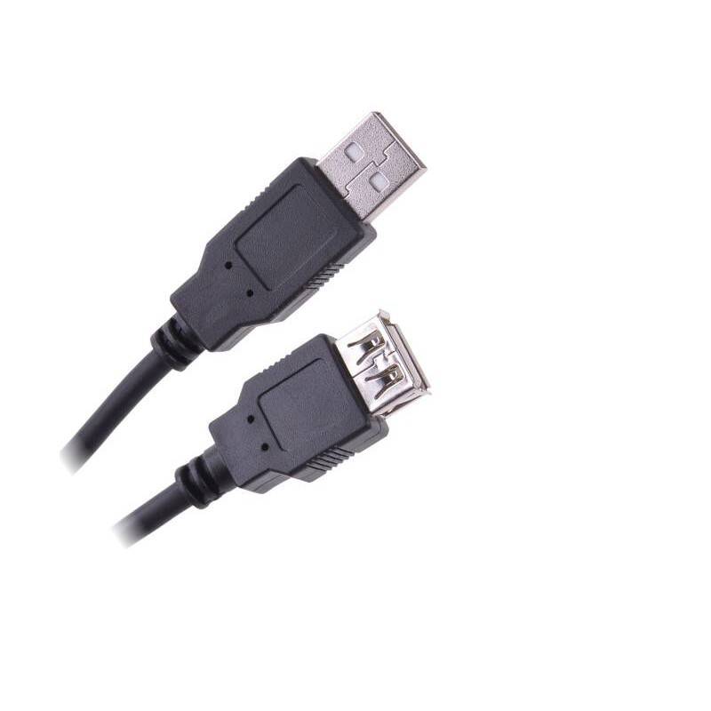 Kabel przedł USB 2.0 typ A wtyk-gn 1.8m (Zdjęcie 1)