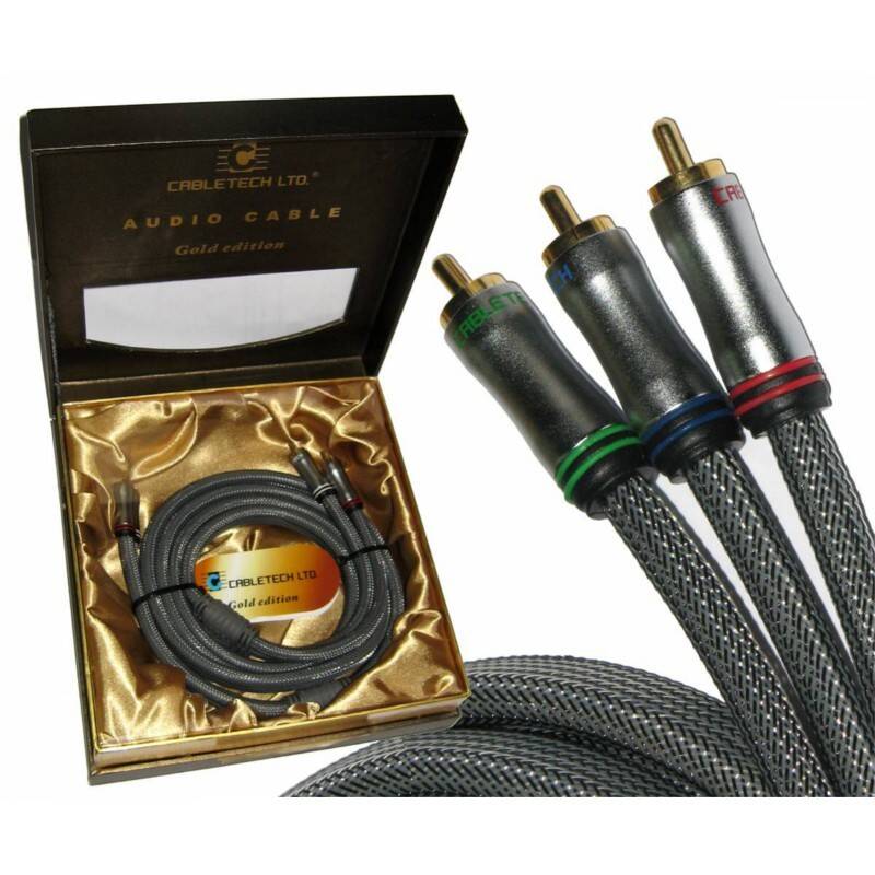 Kabel 3RCA-3RCA 1,8m Cabletech Component (Zdjęcie 1)