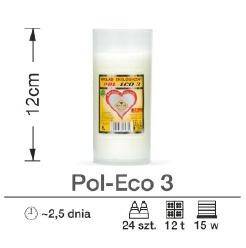 Wkład do znicza  Pol-Eco 3 12cm x 52mm