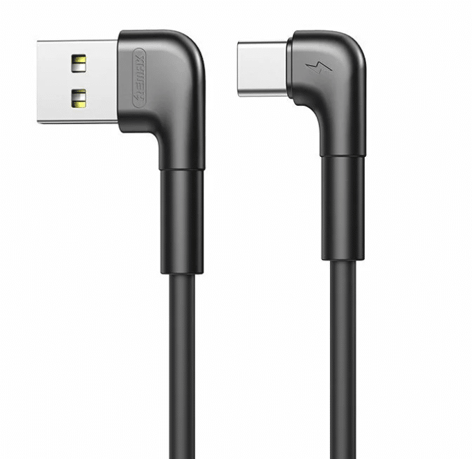 REMAX kątowy kabel USB-USB typ C 2,1A