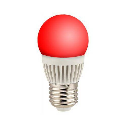 Żarówka czerwona LED-POL 1,2W E27 (Zdjęcie 1)