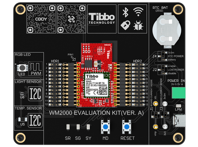 Tibbo WM2000EV evaluation board