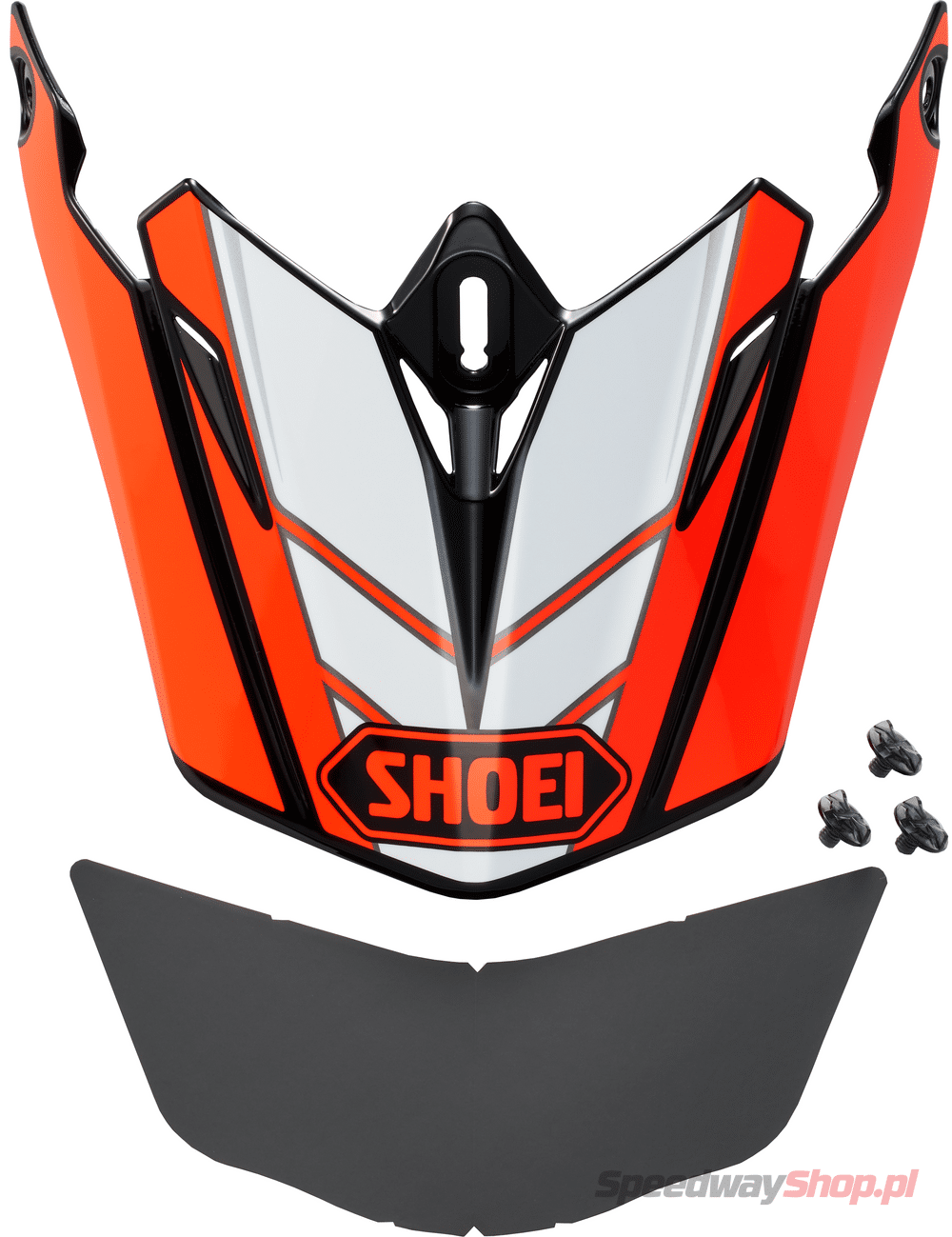 Daszek pomarańczowo biały Shoei VFX-WR