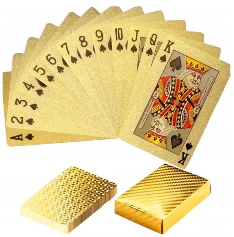 54 karty do gry złote talia klasyczna