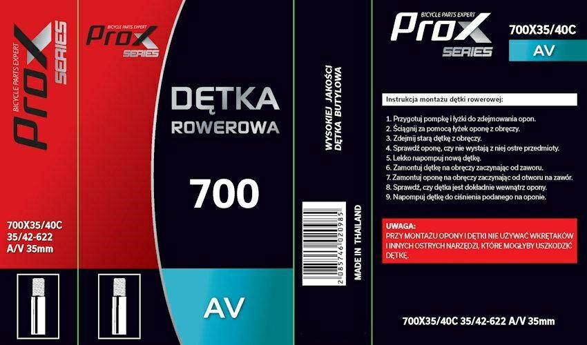 Dętka ProX 700x35-40C AV 35mm Auto (Zdjęcie 2)