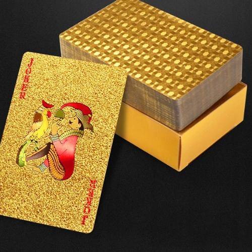 54 karty do gry złote talia klasyczna (Zdjęcie 3)