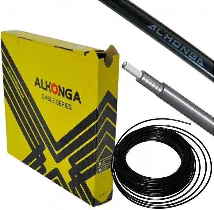 Pancerz Alhonga przerzutki 1m 4mm czarny