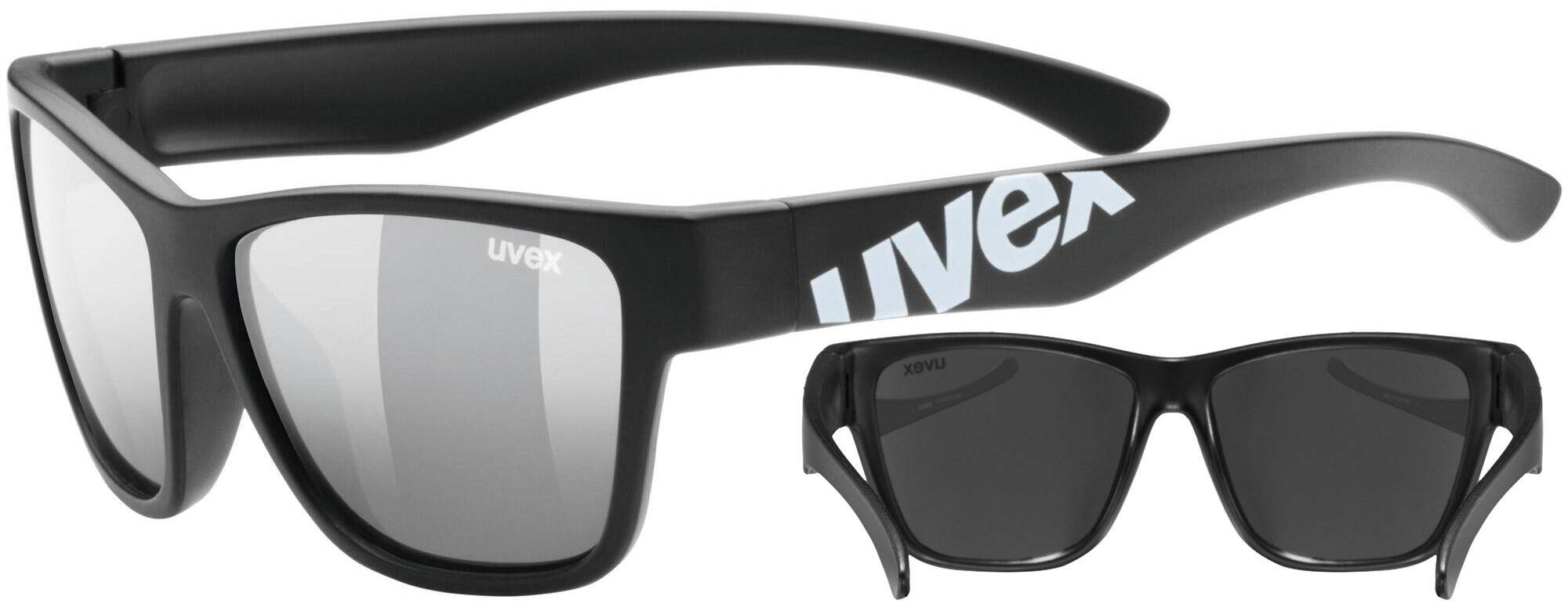 Okulary Uvex Sportstyle 508 czarne junior dziecięce