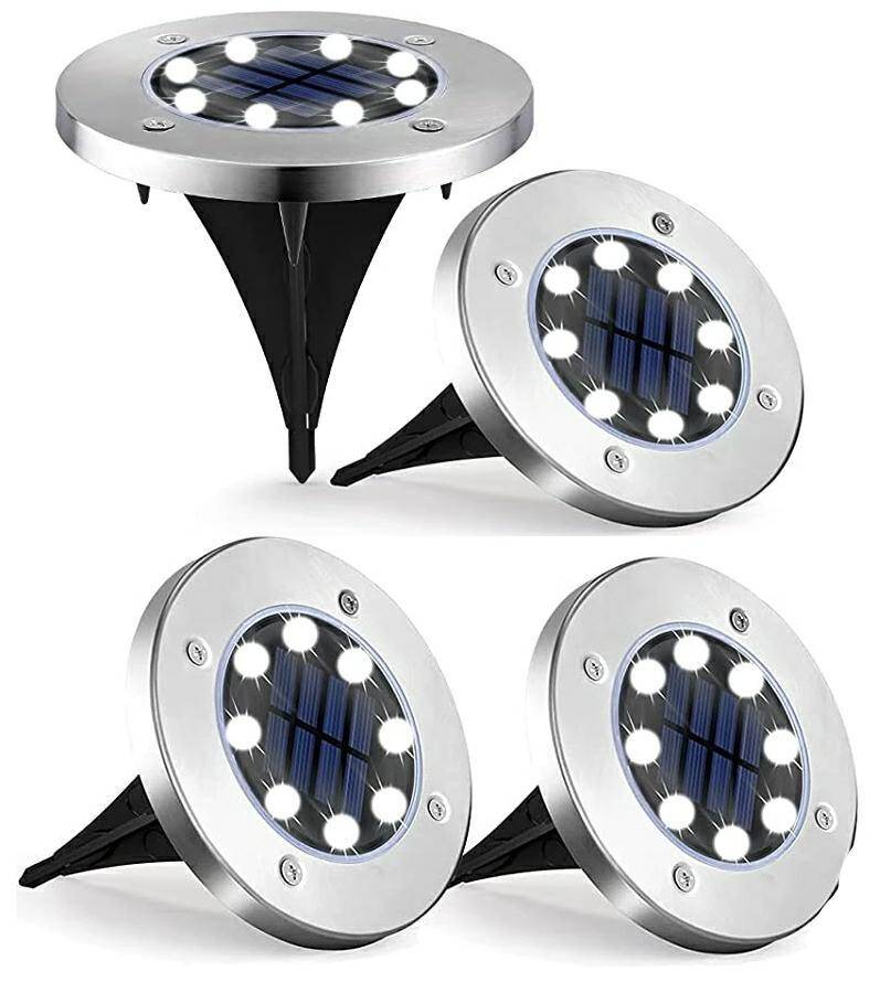 Lampki ogrodowe solarne 4szt 8 LED