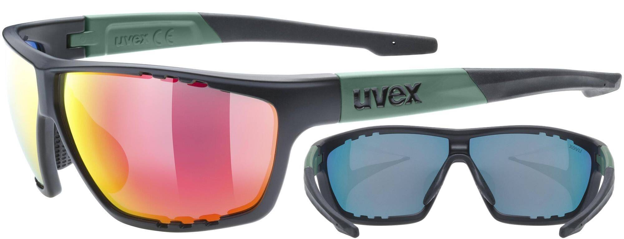 Okulary Uvex Sportstyle 706 czarno-ziel (Zdjęcie 1)