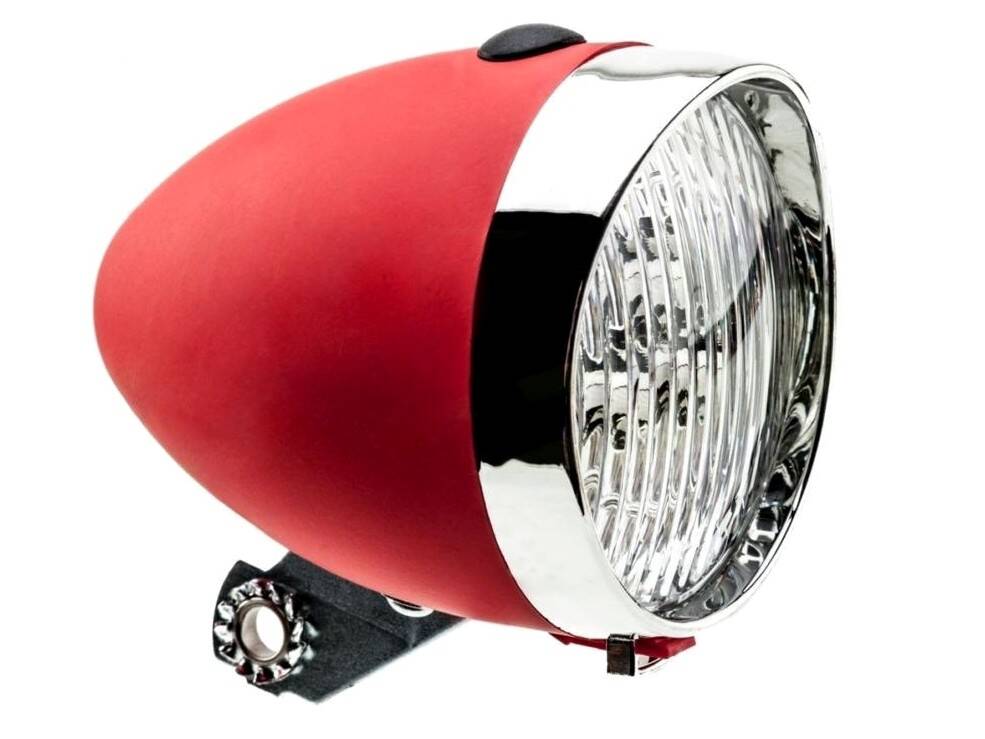 Lampka przód 3-LED retro czerwona (Zdjęcie 1)